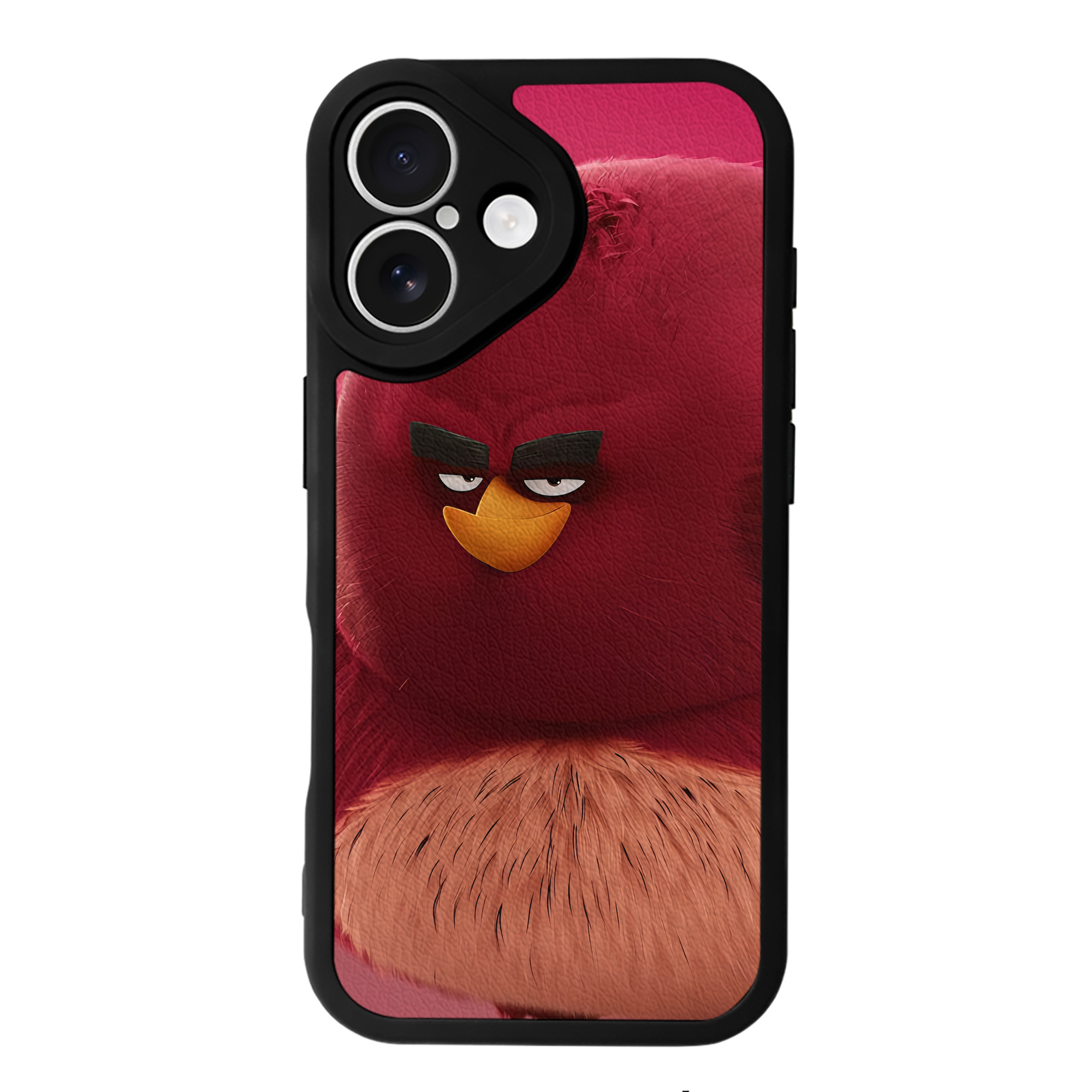 （画像用） Angry Birds アングリーバード 【iPhone 16シリーズ対応】シリコンスマホケース（レザー調） 材質：シリコン